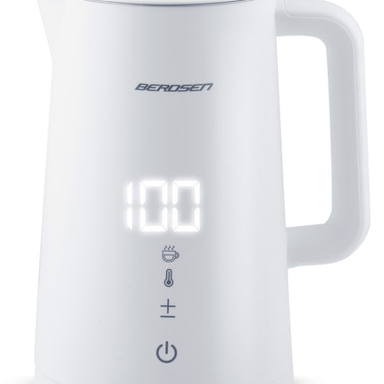 Elkedel med temperaturindstillinger og berøringspanel - 1,7 liter, hvid