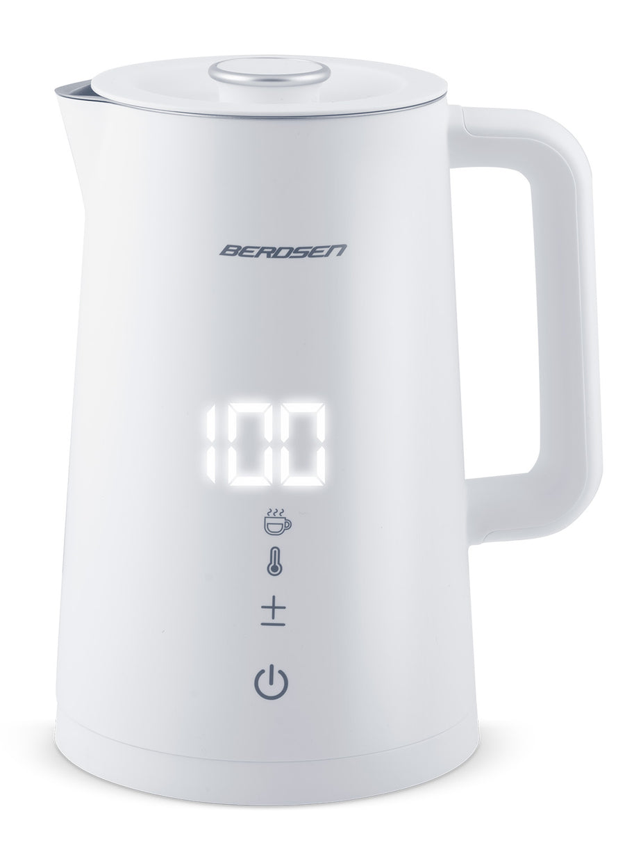 Elkedel med temperaturindstillinger og berøringspanel - 1,7 liter, hvid