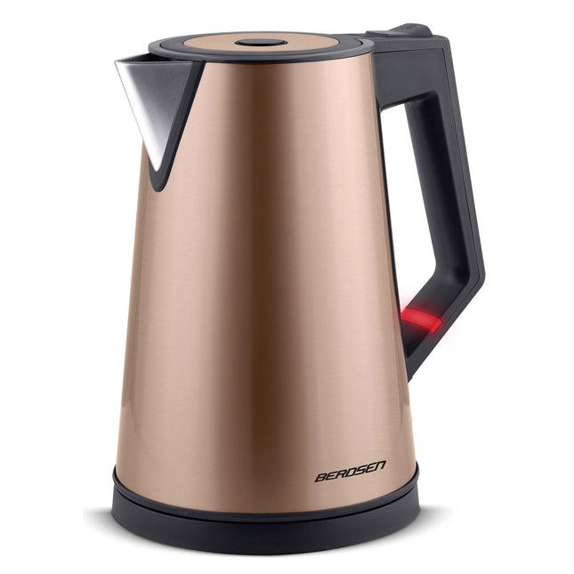 Elegant elkedel i kobber med 1,7 liters kapacitet - Hold varm-funktion og CoolTouch™ teknologi