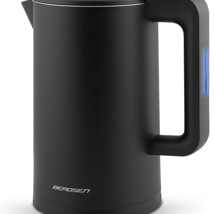Minimalistisk elkedel 1,7L i rustfrit stål - Perfekt til hverdagens behov
