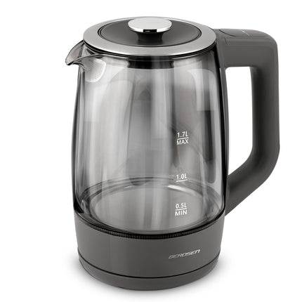 Elkedel i glas med touchscreen og temperaturindstillinger - 1,7 liter