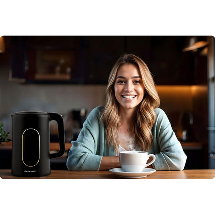 Elkedel 1,7 liter med berøringsskærm og intelligent temperaturkontrol - perfekt til te og kaffe