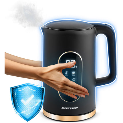 Elkedel 1,7 liter med berøringsskærm og intelligent temperaturkontrol - perfekt til te og kaffe