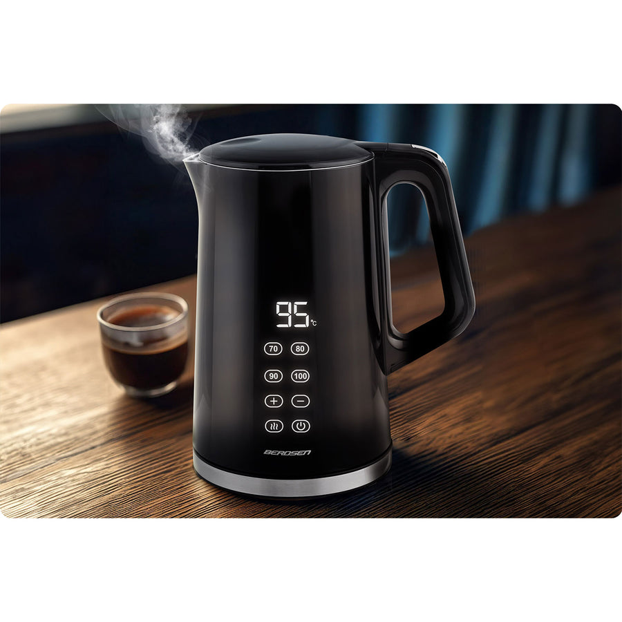 Elkedel 1,7L med berøringsskærm og intelligent temperaturstyring - perfekt til te og kaffe