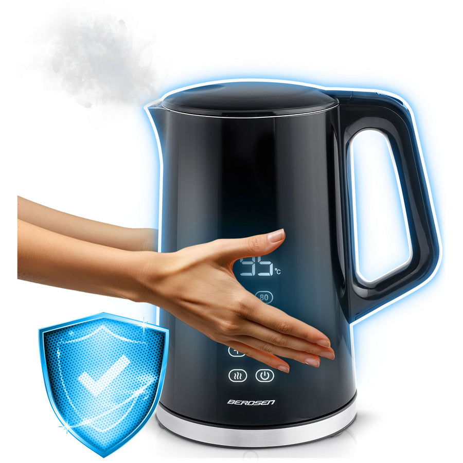 Elkedel 1,7L med berøringsskærm og intelligent temperaturstyring - perfekt til te og kaffe