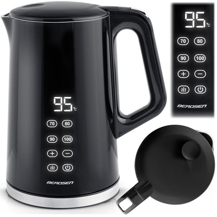 Elkedel 1,7L med berøringsskærm og intelligent temperaturstyring - perfekt til te og kaffe