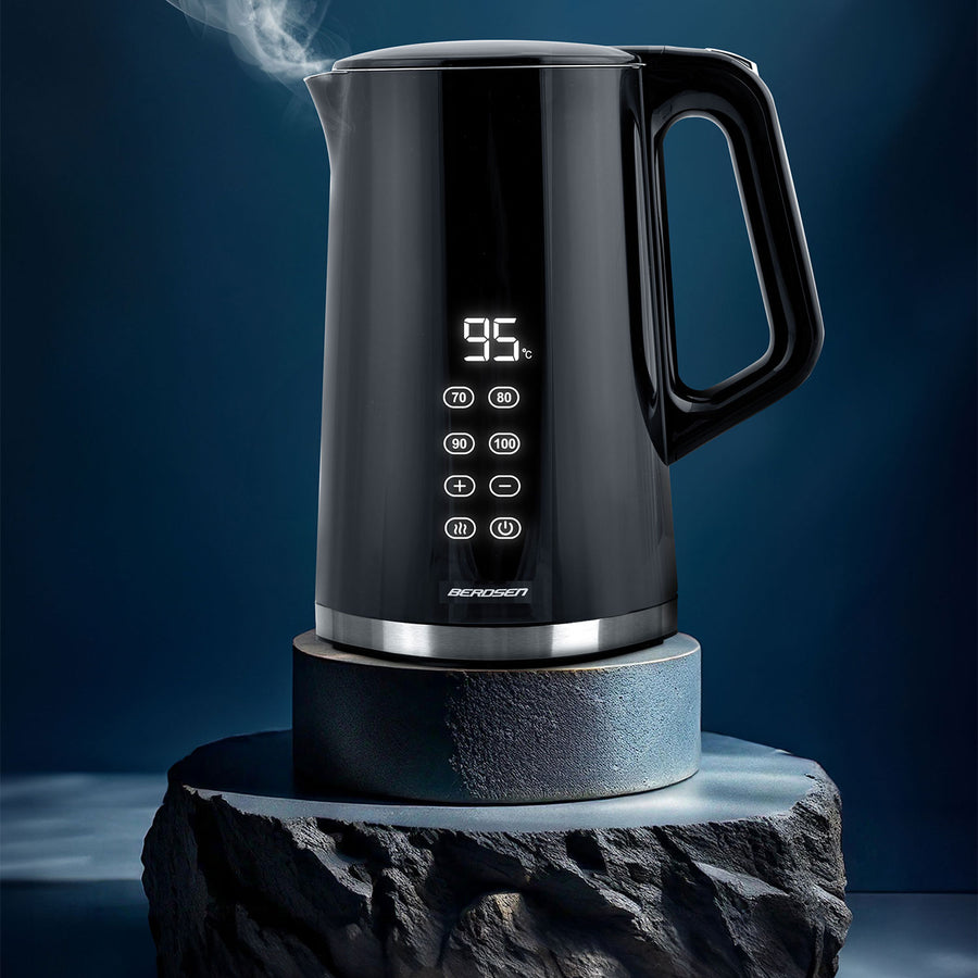 Elkedel 1,7L med berøringsskærm og intelligent temperaturstyring - perfekt til te og kaffe