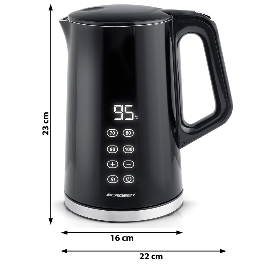 Elkedel 1,7L med berøringsskærm og intelligent temperaturstyring - perfekt til te og kaffe