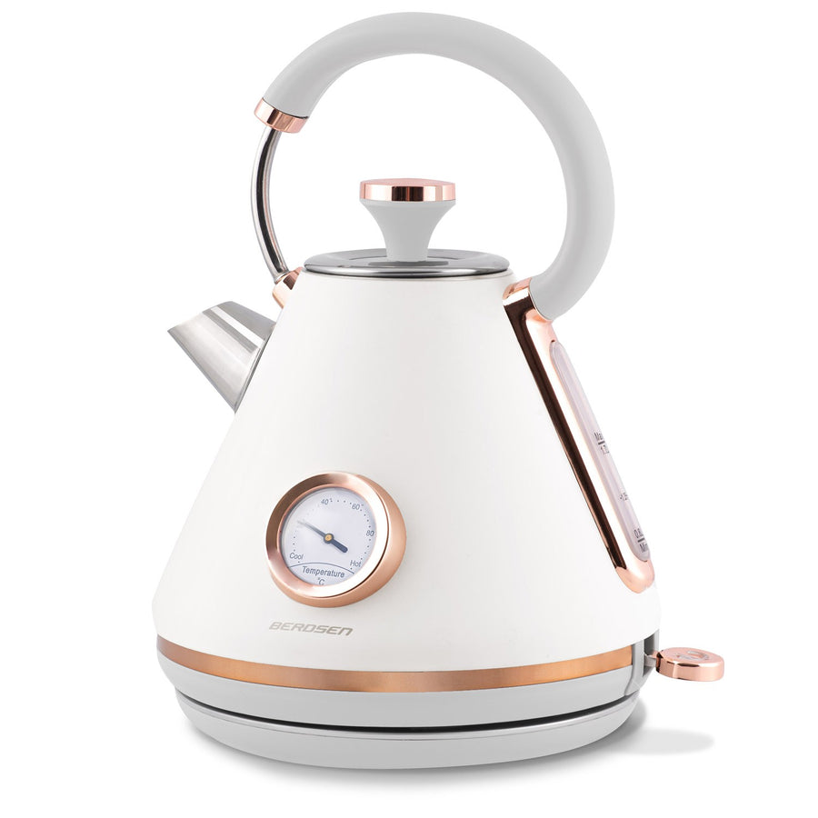 Elkedel med termometer og 1,7L kapacitet - elegant design til køkkenet