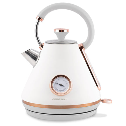 Elkedel med termometer og 1,7L kapacitet - elegant design til køkkenet