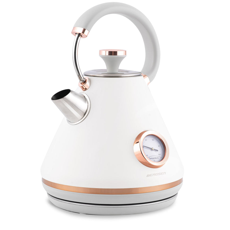 Elkedel med termometer og 1,7L kapacitet - elegant design til køkkenet