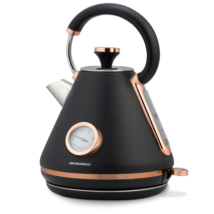 Elkedel med temperaturmåler og 1,7L kapacitet - Elegant design til dit køkken