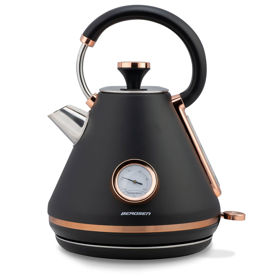 Elkedel med temperaturmåler og 1,7L kapacitet - Elegant design til dit køkken