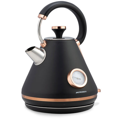 Elkedel med temperaturmåler og 1,7L kapacitet - Elegant design til dit køkken