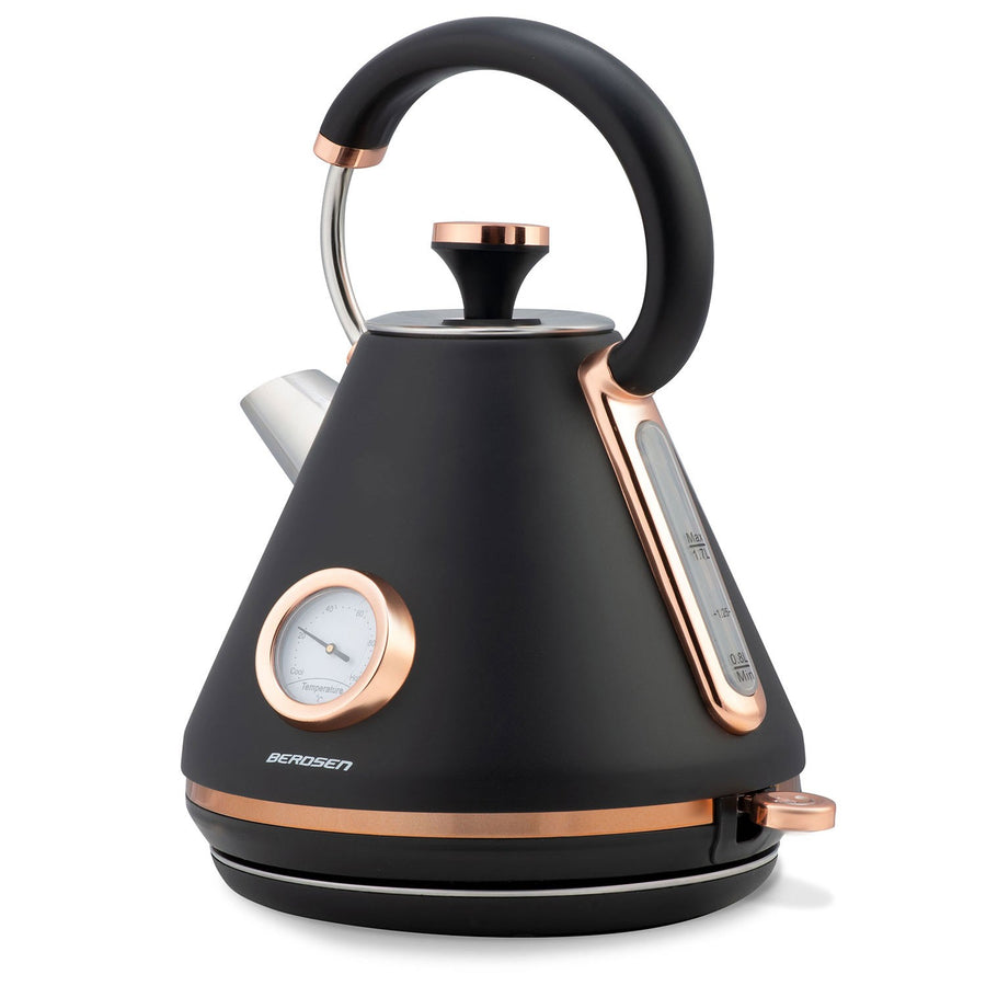 Elkedel med temperaturmåler og 1,7L kapacitet - Elegant design til dit køkken