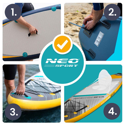SUP-board til sjov og afslapning på vandet - 320 cm, komplet sæt med pagaj, pumpe og rygsæk