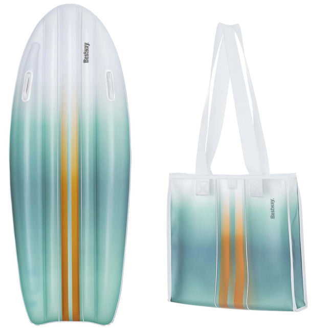 Oppustelig vandmadras 183 x 71 cm med opbevaringstaske – Bestway Tahiti Tote