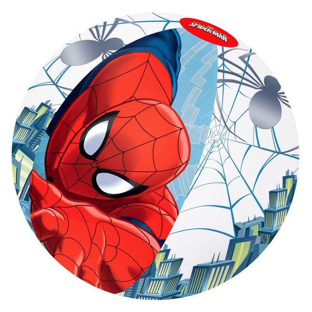 Oppustelig Spider-Man bold 51 cm til stranden og leg