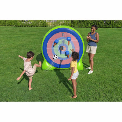 Oppusteligt havespil med kæmpe målskive, 2 bolde og 3 økser, 157 x 107 x 157 cm – Bestway