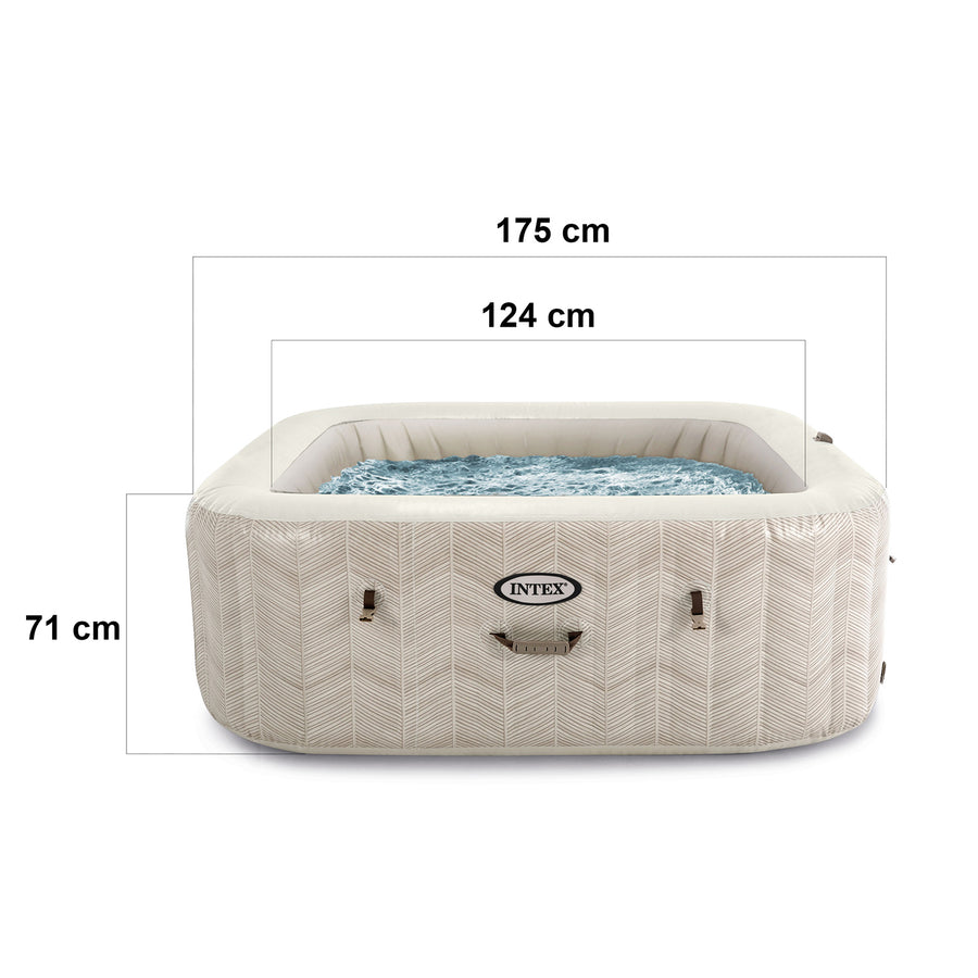 Stor 4-personers hjemmespa med hydromassage og app-styring - 175 x 71 cm