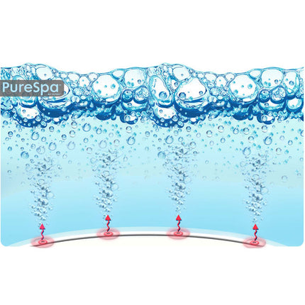 Stor 4-personers hjemmespa med hydromassage og app-styring - 175 x 71 cm