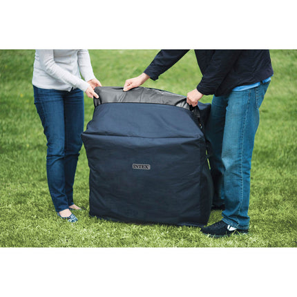 Oppusteligt spabad til 4 personer 196 x 71 cm med hydromassage, app-styring og LED-lys – Intex