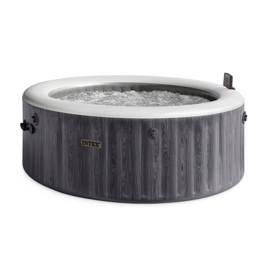 Oppusteligt spabad til 4 personer 196 x 71 cm med hydromassage, app-styring og LED-lys – Intex