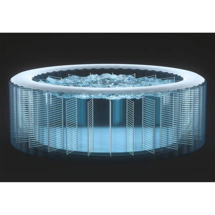 Oppusteligt spabad til 4 personer 196 x 71 cm med hydromassage, app-styring og LED-lys – Intex