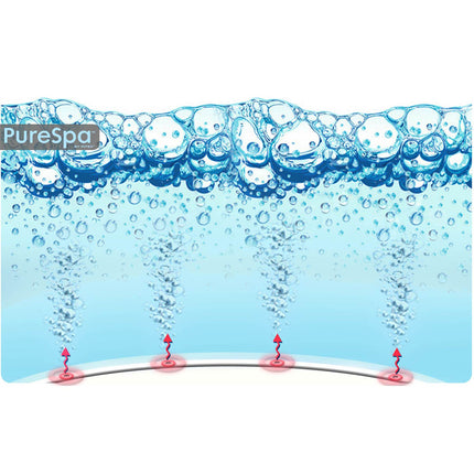 Oppusteligt spabad til 4 personer 196 x 71 cm med hydromassage, app-styring og LED-lys – Intex