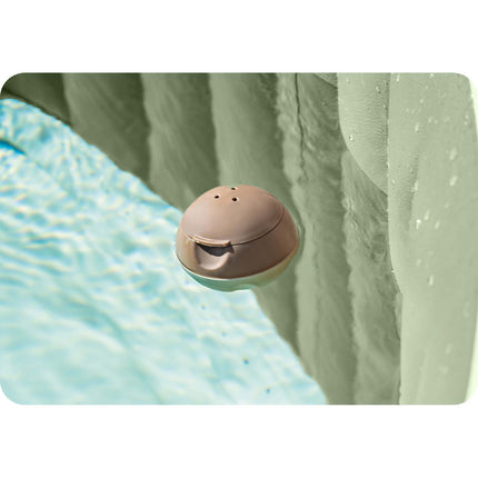 Oppusteligt spabad til 6 personer 216 x 71 cm med hydromassage, 140 dyser, låg og gulvmåtte – Intex