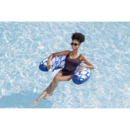 Oppustelig flydemadras med siddeplads og CoolDown-mesh, 119 x 67,5 cm – Bestway