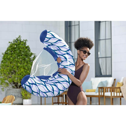 Oppustelig flydemadras med siddeplads og CoolDown-mesh, 119 x 67,5 cm – Bestway
