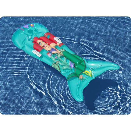 Ariel oppustelig svømmemadras til strand og pool - 158 x 81 cm, stærkt PVC, inkl. reparationslap