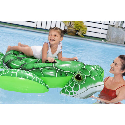 Stor oppustelig skildpadde til vandet 150 x 145 cm med håndtag, op til 45 kg, fra 3 år – Bestway