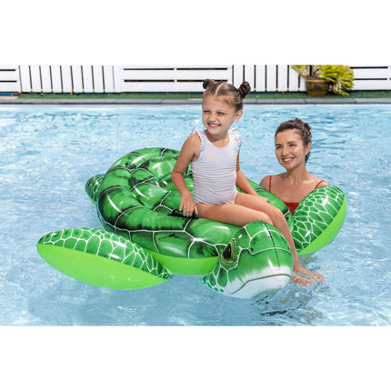 Stor oppustelig skildpadde til vandet 150 x 145 cm med håndtag, op til 45 kg, fra 3 år – Bestway