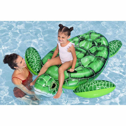 Stor oppustelig skildpadde til vandet 150 x 145 cm med håndtag, op til 45 kg, fra 3 år – Bestway