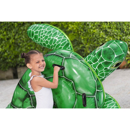 Stor oppustelig skildpadde til vandet 150 x 145 cm med håndtag, op til 45 kg, fra 3 år – Bestway