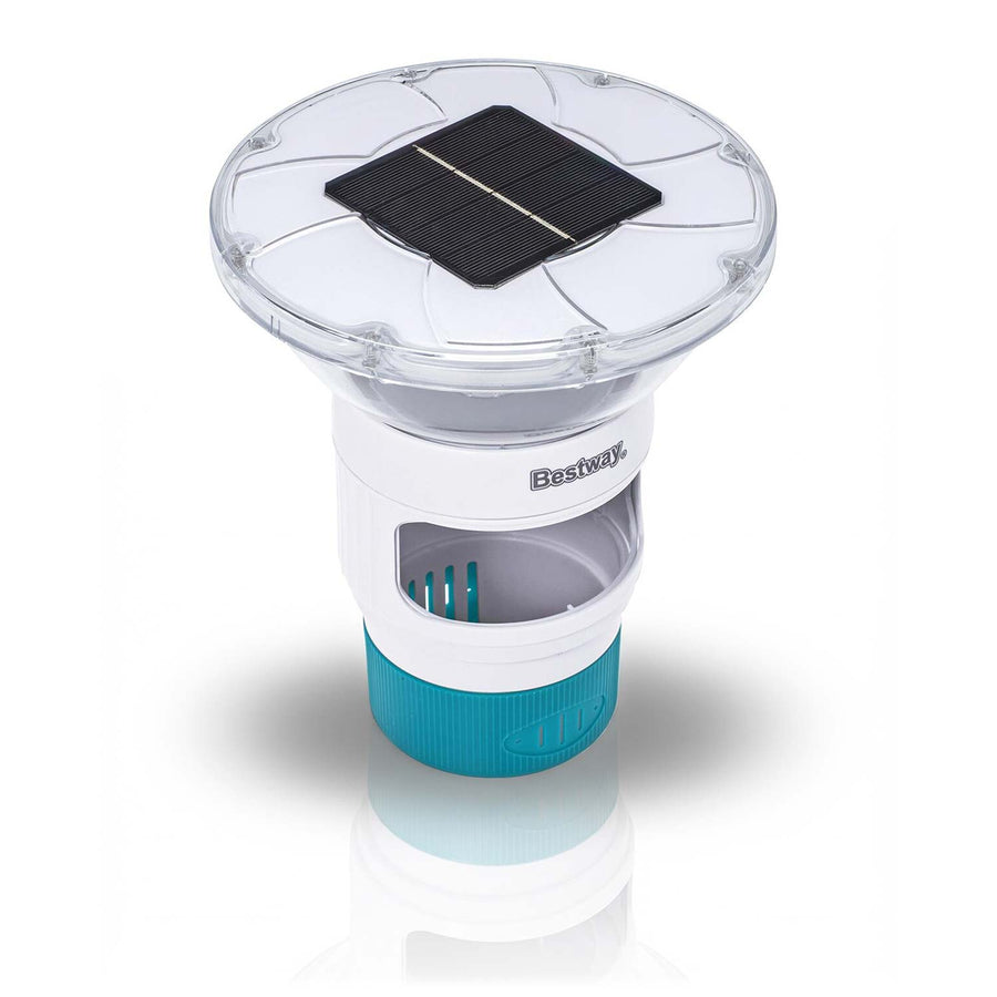 Flydende klordoser til pool med solcelledrevet LED-lys og 9 lystilstande – Bestway