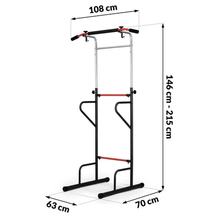 Multifunktionel fritstående pull-up bar til hjemmetræning