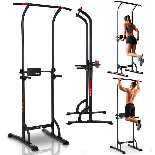 Fritstående træningsstation til pull-ups, dips og benløft – maks. brugervægt 100 kg