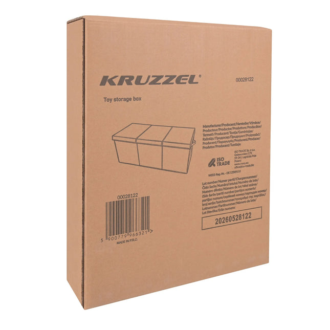Legetøjskasse – sort Kruzzel