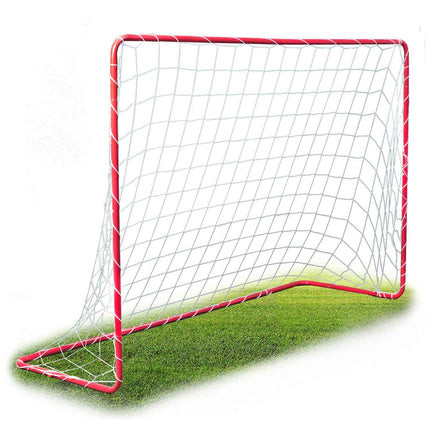 Stort fodboldmål 183 x 122 cm - 2 stk. til børn med stærk stålramme og hurtig montering