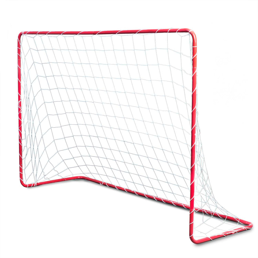 Stort fodboldmål 183 x 122 cm - 2 stk. til børn med stærk stålramme og hurtig montering