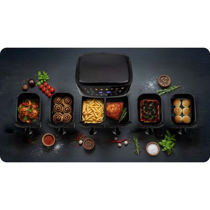 Dobbeltkammer Airfryer 10,2 l - Sund frituregryde med 8 programmer og touchskærm