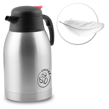 Rummelig 2-liters vakuumkande til varme og kolde drikke
