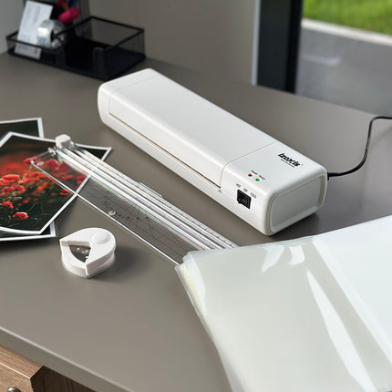 A4 laminator med trimmer og 60 folier - 4-i-1 sæt