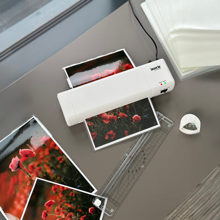 A4 laminator med trimmer og 60 folier - 4-i-1 sæt