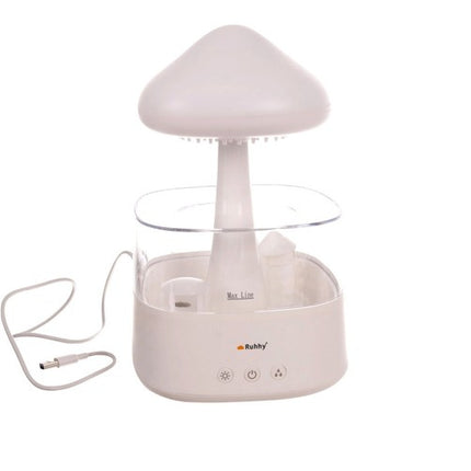 Humidifier med LED Natlampe og Regn Effekt – Skab Hyggelig Atmosfære
