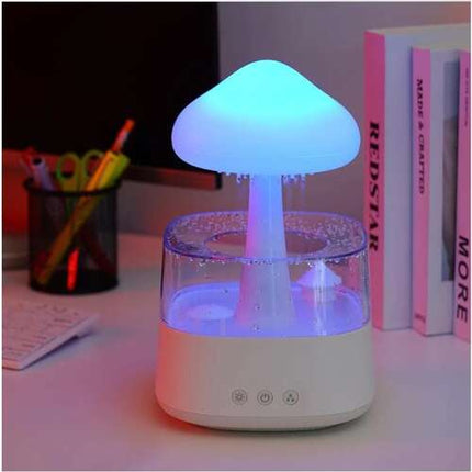 Humidifier med LED Natlampe og Regn Effekt – Skab Hyggelig Atmosfære