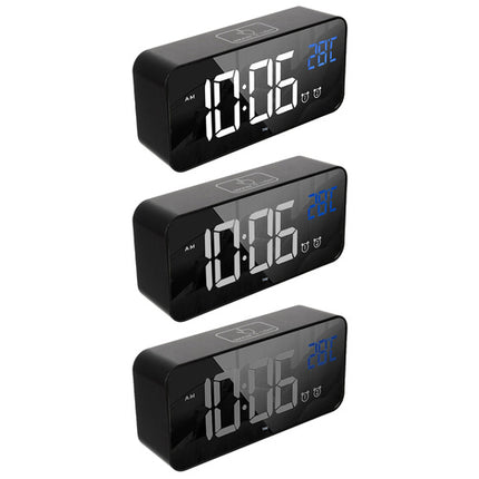 LED vækkeur med snooze og lydaktivering